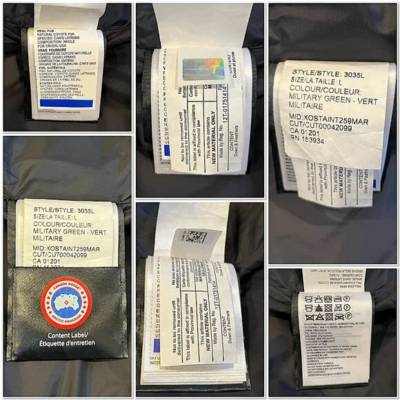 Canada Goose Mystique Parka with Fur Trim Hood in Military Green – Like New - Picture 11 of 16